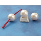 Acrylic beads, Imitation Pearl, 16mm, bag of 8