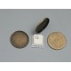 25mm Bezel setting, plain round tray, NF ant bronze