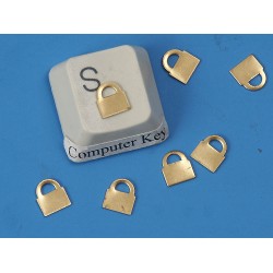 5mm tiny handbag shape, brass, one loop, bag of 50