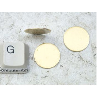 16mm round disc, Brass, no hole