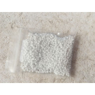 Seed Beads, Glass, 2mm, opaque white, 10g bag