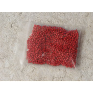 Seed Beads, Glass, 2mm, opaque indian red, 10g bag