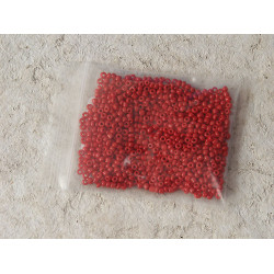 Seed Beads, Glass, 2mm, opaque indian red, 10g bag