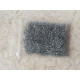 Seed Beads, Glass, 2mm, black lined, grey, 10g bag