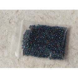 Seed Beads, Glass, 2mm, 12/0, Blue Iris, 10g bag