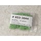 Seed Beads, Glass, 3mm, 8/0, opaque lime green, 10g bag