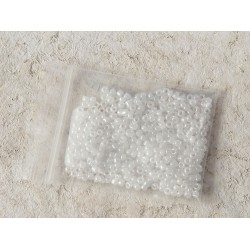 Seed Beads, Glass, 3mm, Ceylon white, 10g bag
