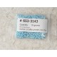 Seed Beads, Glass, 3mm, 8/0, opaque light blue, 10g bag