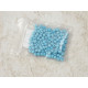Seed Beads, Glass, 4mm, 6/0, opaque sky blue, 10g bag