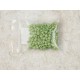 Seed Beads, Glass, 4mm, 6/0, opaque lime green, 10g bag