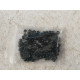 Seed Beads, Glass, 4mm, 6/0, opaque black, 10g bag