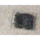 Seed Beads, Glass, 4mm, 6/0, transparent grey-black, 10g bag