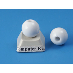 Acrylic Beads, White, 11mm, 20 gram bag