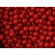 Acrylic Beads, Red, 11mm, 20 gram bag