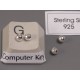 Sterling silver bead, 3mm round, each