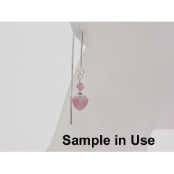 Sterling Silver Ear Threads, 80mm, pair