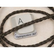 Waxed Plaited 3 strand Polyester Cord, by the metre, EXTRA-THICK, Dark Kelp