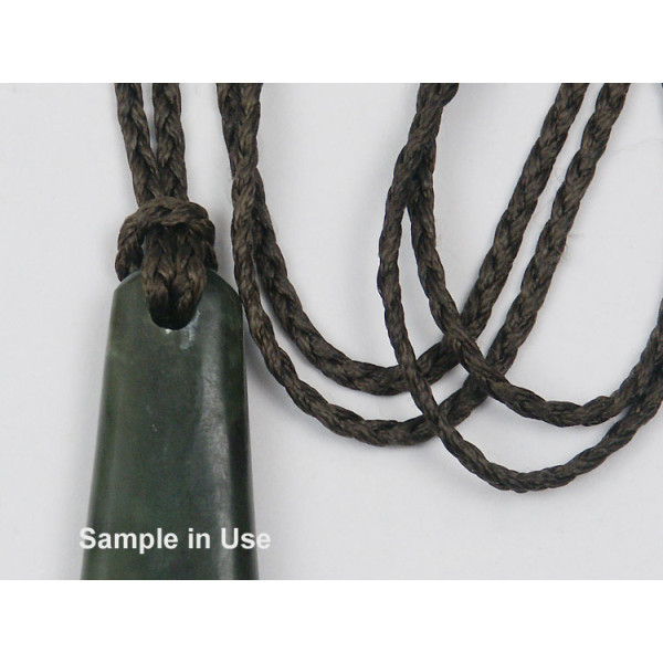 Waxed Plaited 3 strand Polyester Cord, by the metre, MEDIUM 2.5x1.1mm, Dark Kelp