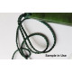 Waxed Plaited 3 strand Polyester Cord, by the metre, MEDIUM 2.5x1.0mm, Greenstone colour