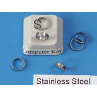 304 Stainless Steel Bead Ring, 6mm diameter, per 50