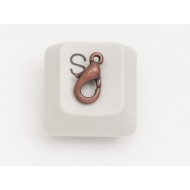 10mm Lobster / Parrot clasp, alloy, NF antiqued copper