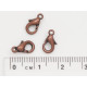 10mm Lobster / Parrot clasp, alloy, NF antiqued copper