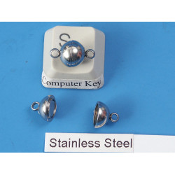 Magnetic clasp, 8mm, 304 stainless steel, each
