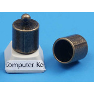 Cord End, 10mm hole, ant bronze, each