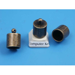 Cord End, 10mm hole, ant bronze, each