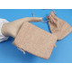 Bag, Burlap Pouches, Tan/WarmTan/Grey, 14x10cm, per 10