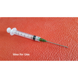 Syringe, plastic, Sterile, 3ml, luer lock,