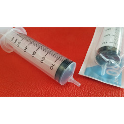 Syringe, plastic, 50-60ml, slip tip eccentric