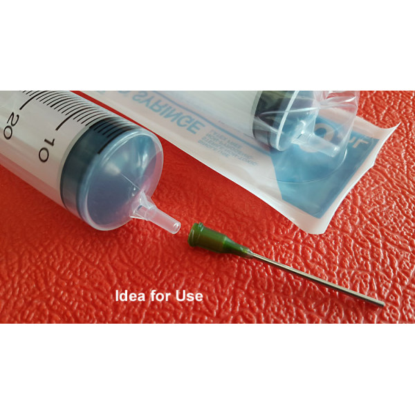 Syringe, plastic, 50-60ml, slip tip eccentric