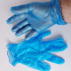 Premium Vinyl Gloves, blue, Medium size, powder free