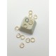 Jump rings, round, 5mm x 0.7mm, 304 Stainless Steel, gilt plate, per 50