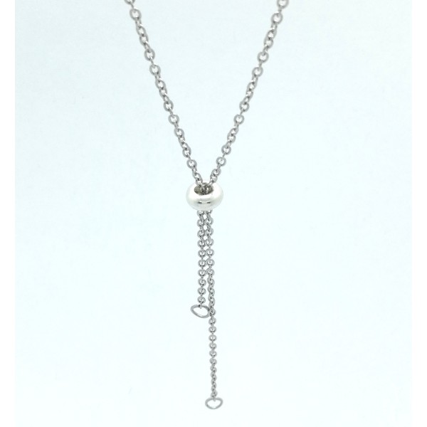 Abacus Bead, lariat bead slider with insert, 9mm, stainless steel, each