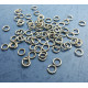 Jump rings, round, 7mm OD, 1.2mm wire, 304 stainless steel, per 100