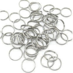 Split ring, 10mm, Stainless Steel, per 100
