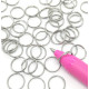 Split ring, 10mm, Stainless Steel, per 100