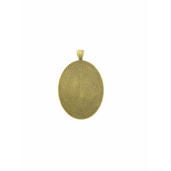 40x30mm Oval pendant setting bezel frame, Antiqued bronze