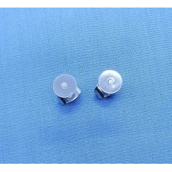 Post, 6mm Flat Pad, 304 Stainless Steel, per pair