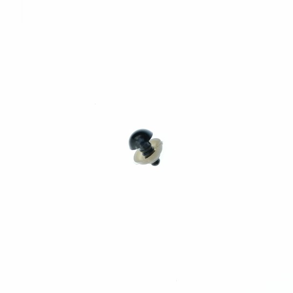 Craft Eyes, round black 8mm, per 20 pairs