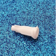 Syringe Cap, plastic cap for end of syringe, White