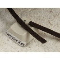 Faux Suede Cord, Brown, 3mm wide, per metre