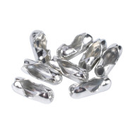 Scoop Connector for ball chain, Platinum, fits 3.2mm chain