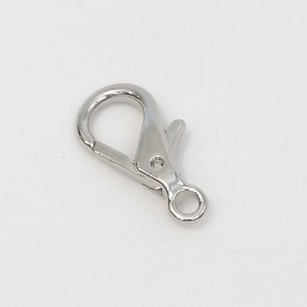 28mm Lobster/Parrot clasp, nickel plate, each