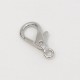 28mm Lobster/Parrot clasp, nickel plate, each