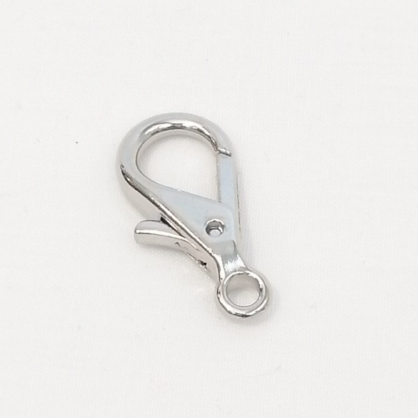 28mm Lobster/Parrot clasp, nickel plate, each