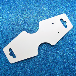 Card Pendant / Earrings tag, white, per 50 pc