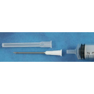 Syringe needle, sharp end, 16 gauge, hypodermic needle